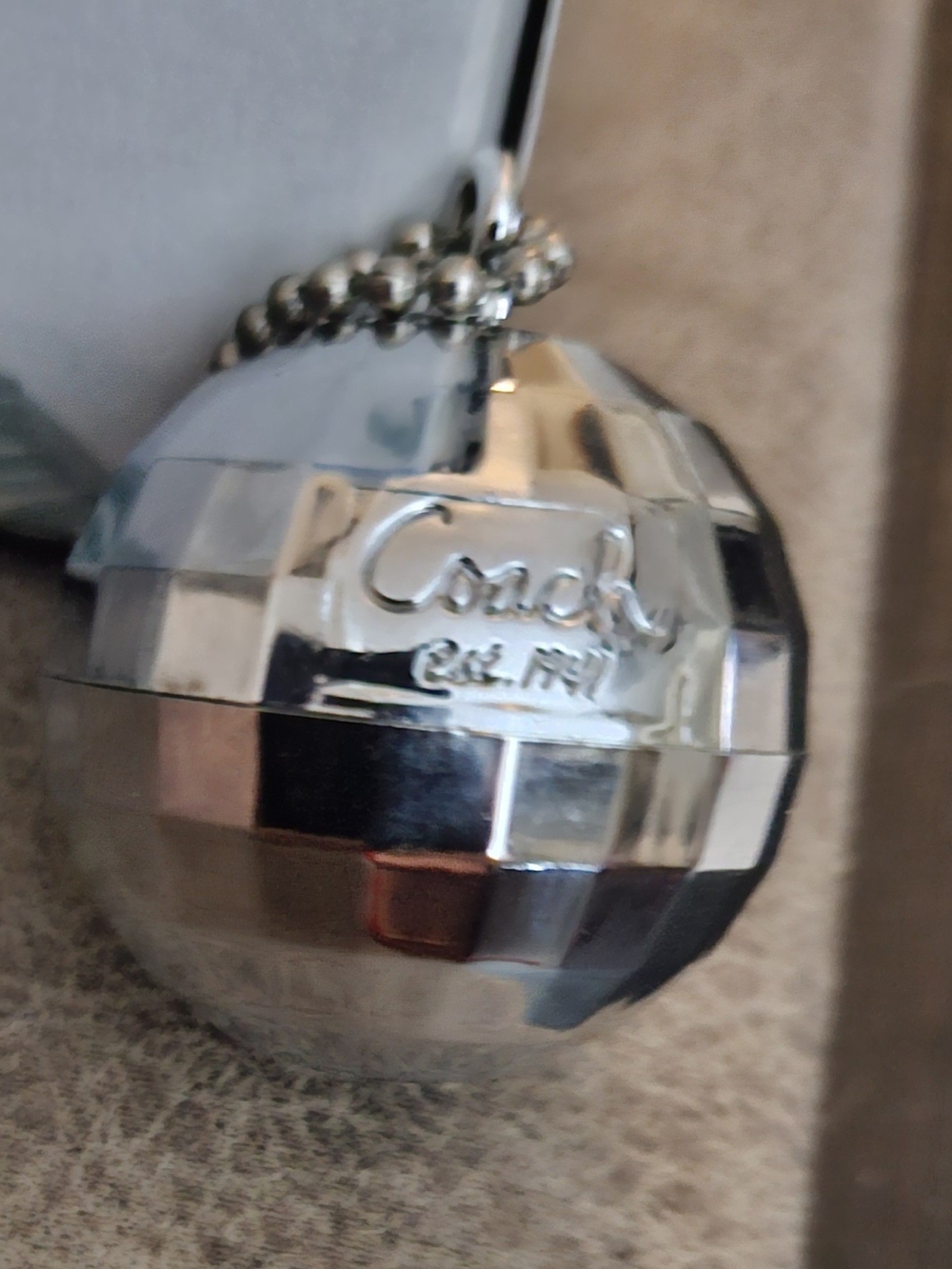 Authentic Coach Poppy Chrome Disco Ball Bagcharm